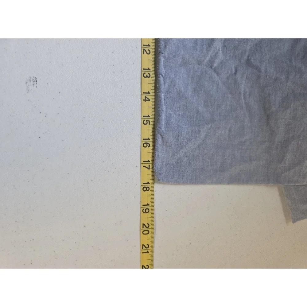 Lauren Ralph Lauren Pillowcases 2x King Blue Cotton Vintage Shabby Chic USA